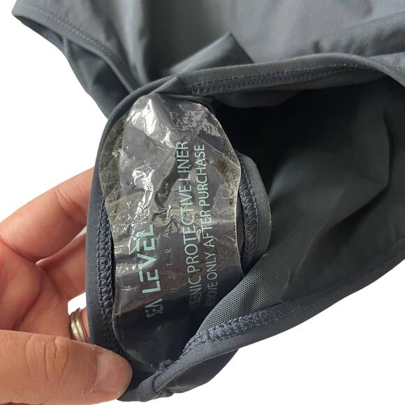 Sea Level Swim Essentials Spliced One-Piece Swimsuit Black Women’s Size 4 - Picture 6 of 6